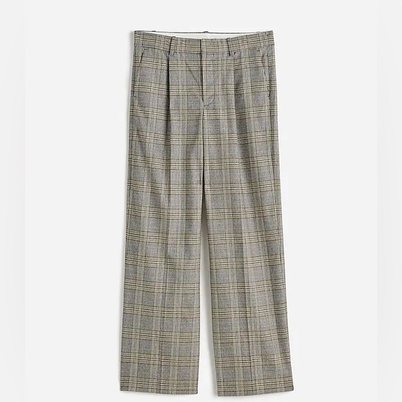 Madewell Slouchy Straight Pants in Yarn-Dyed Plaid in coper plaid - Picture 6 of 12